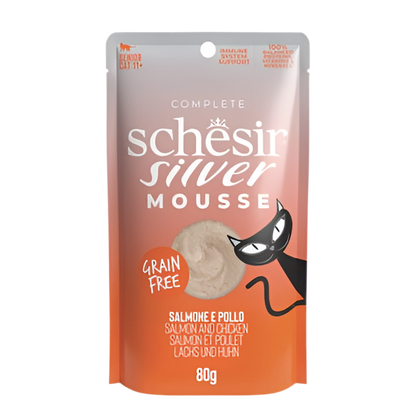 Schesir | Silver Pollo y Salmon (80g)