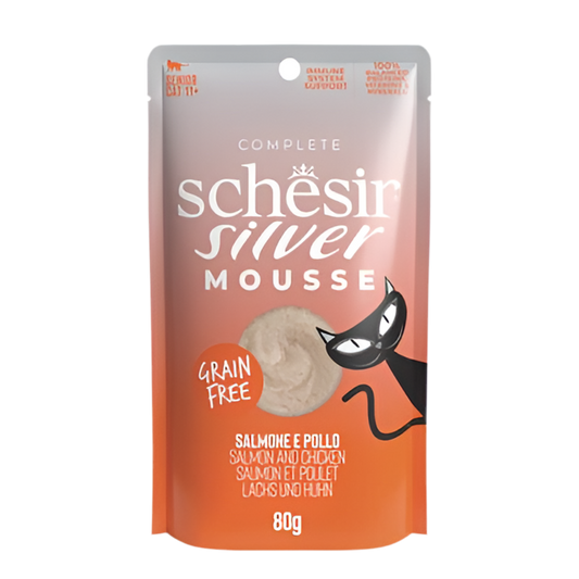 Schesir | Silver Pollo y Salmon (80g)
