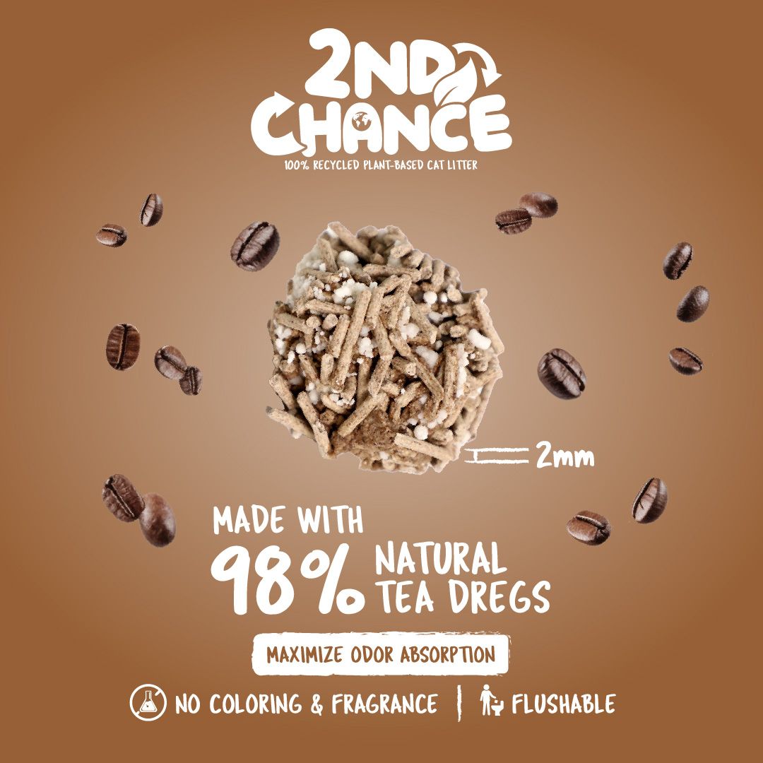 Kit Cat | Arena 2nd Chance - Semillas de Café , Guisante y Yuca