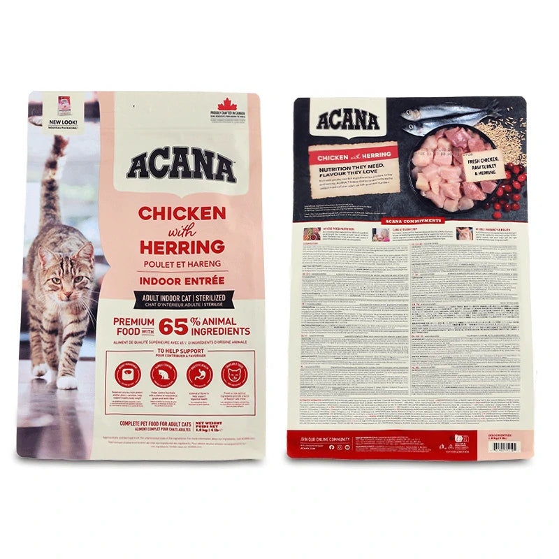 Pienso ACANA Indoor Entrée para gatos adultos de interior con pollo arenque avena sin colorantes