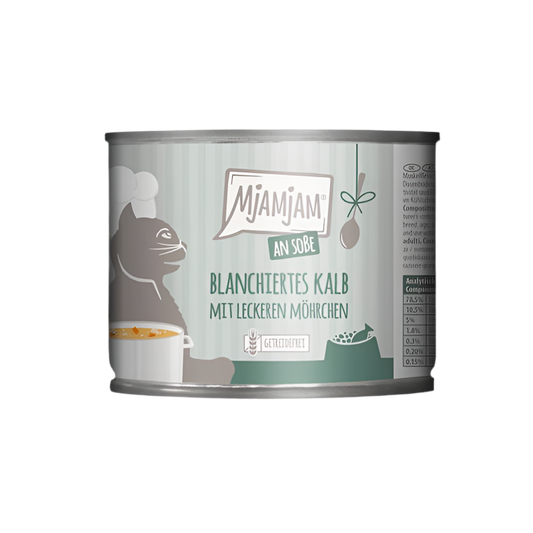 MjaMjam | Ternera escaldada con zanahorias (185g)