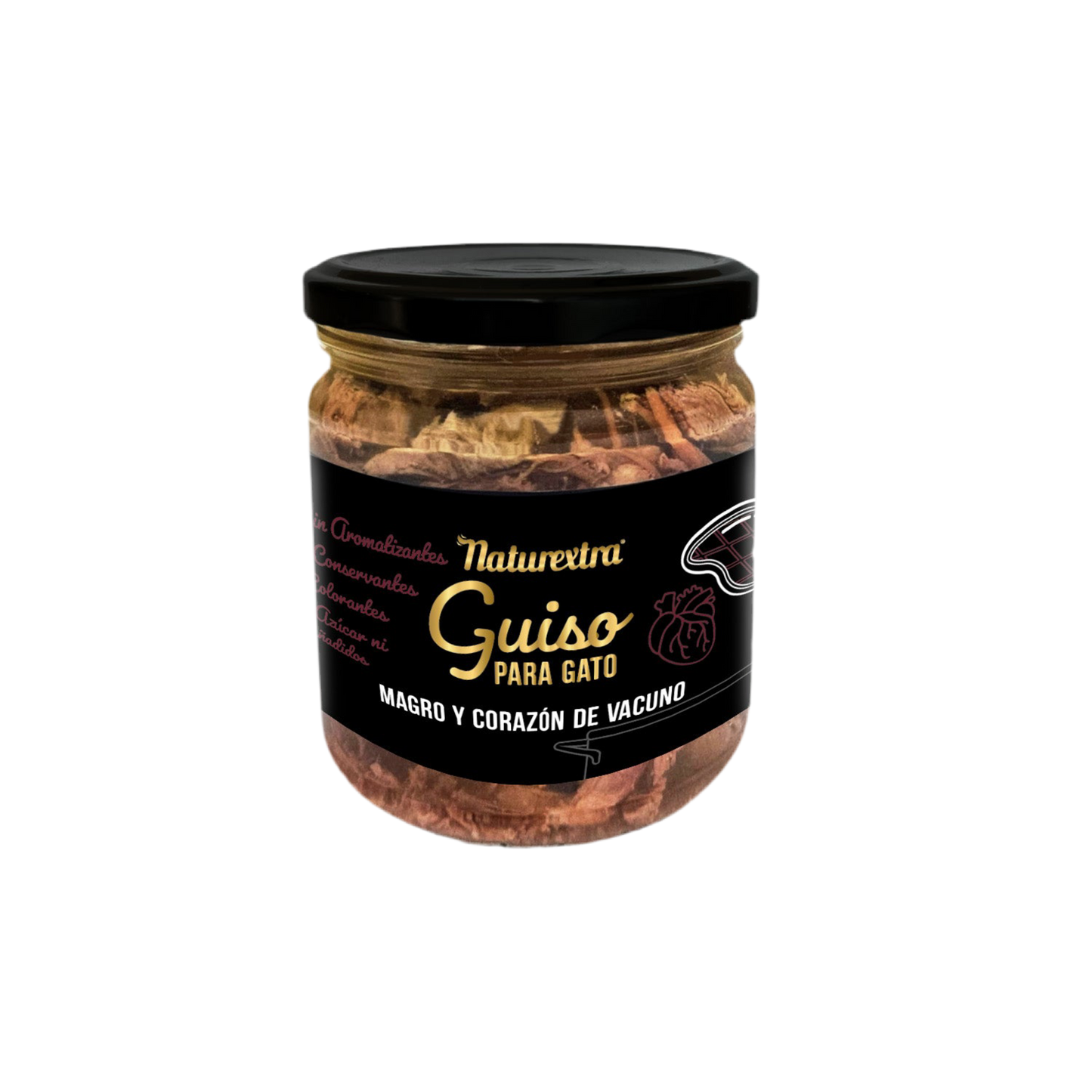 Naturextra | Guiso de ternera para gatos con taurina (170g)