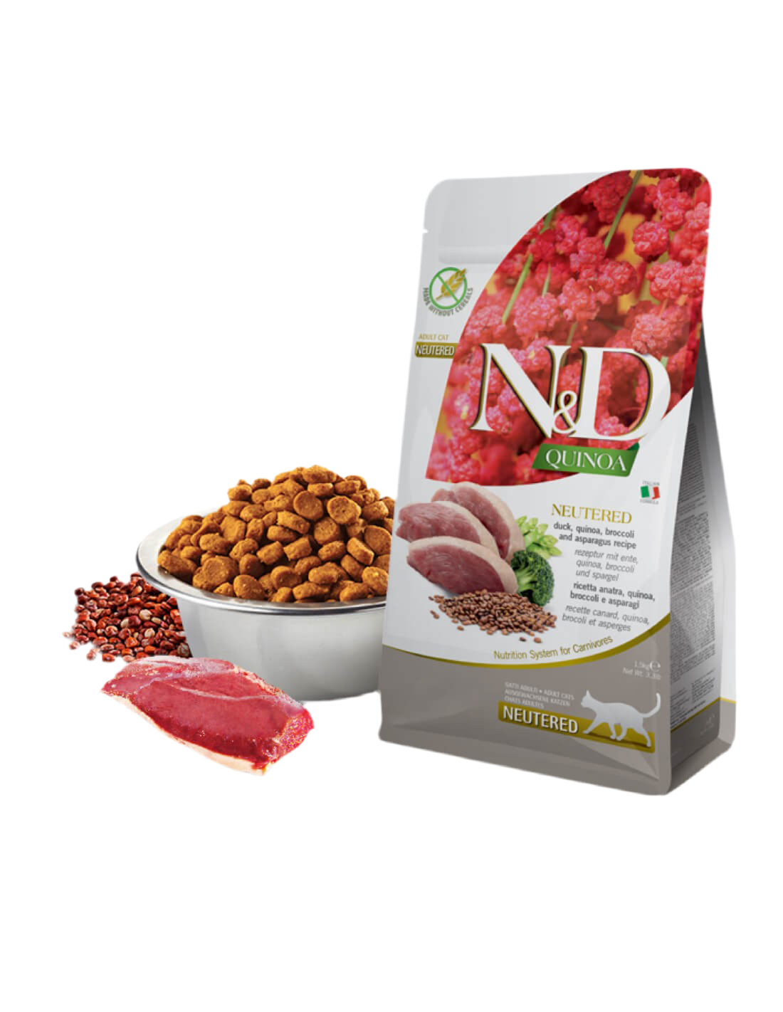 Farmina | N&D Quinoa Esterilizados - Pato y Brocoli (5kg)