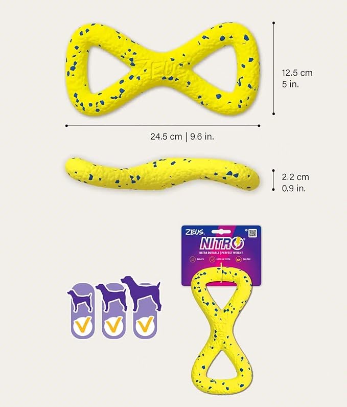 Zeus Nitro |Tugger Ligero y Resistente para Perros, 22 cm