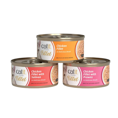Catit | Cuisine Fillet - Pollo con gambas (75g)