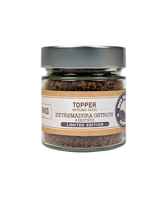 Mr. Bones | Topper de avestruz – Complemento natural para perro y gato