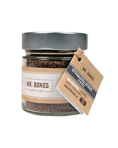 Mr. Bones | Topper de avestruz – Complemento natural para perro y gato