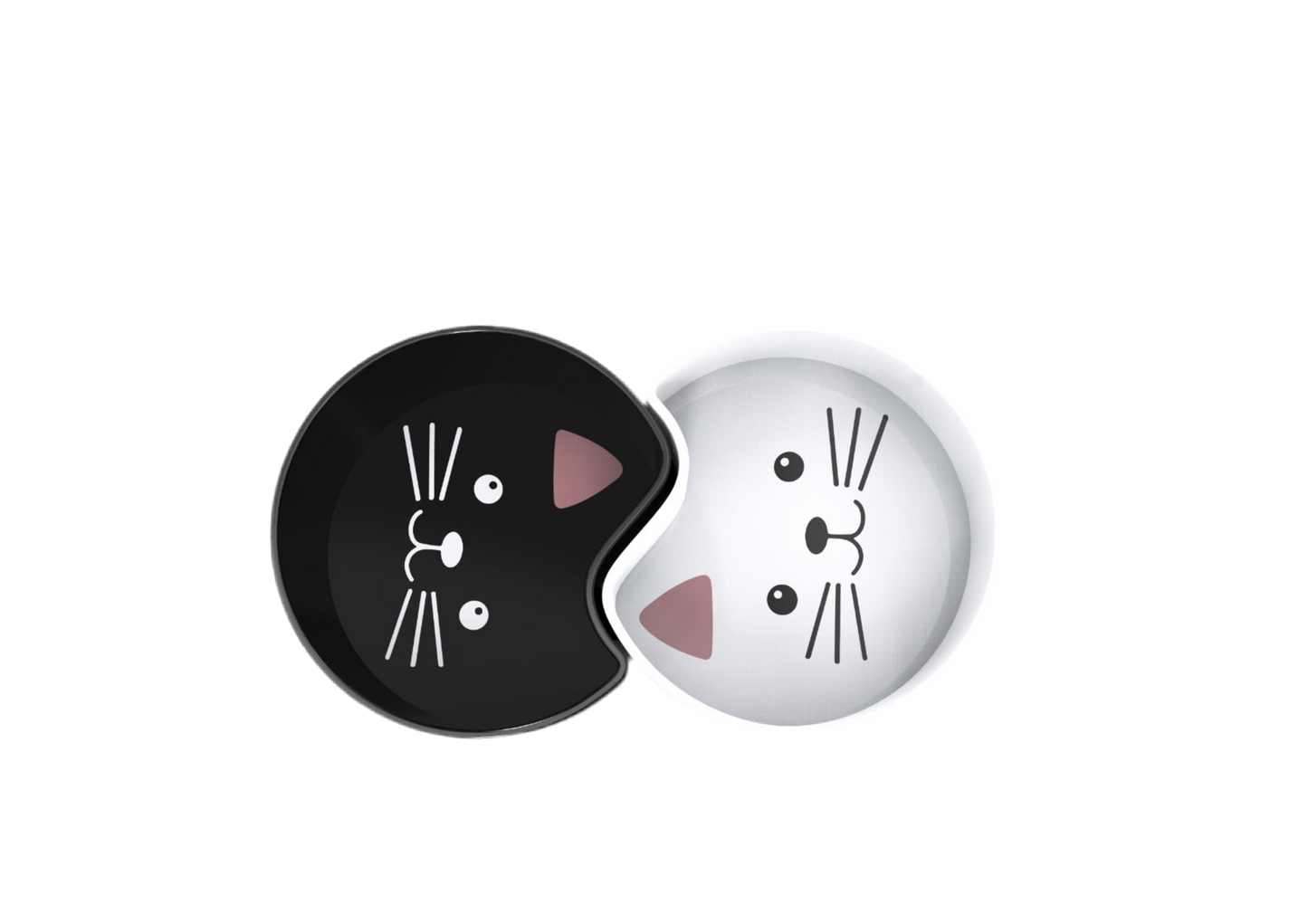 Set de Comederos Yin Yang Gatuno – Armonía para el estómago y el alma