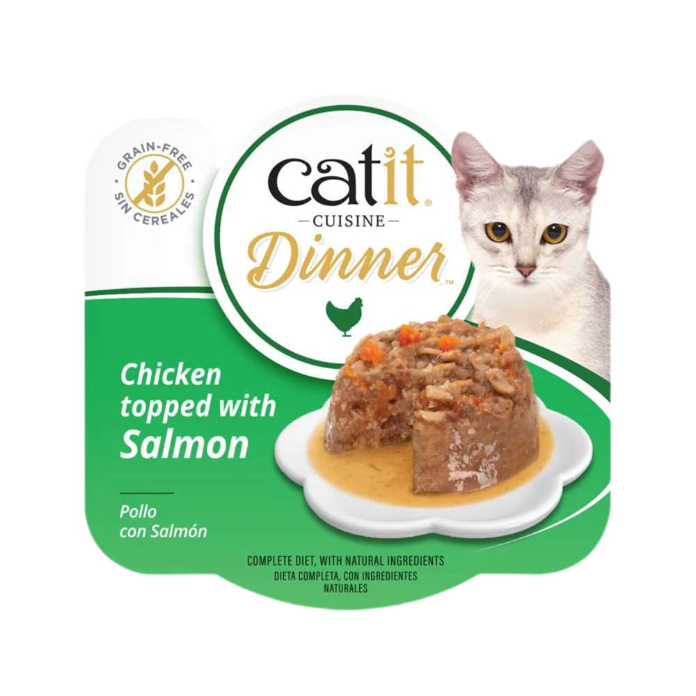Catit | Cuisine Dinner - Pollo con salmón (75g)