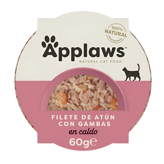 Applaws | Tarrina - Atún y gambas (10x60g)