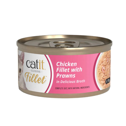 Catit | Cuisine Fillet - Pollo con gambas (75g)