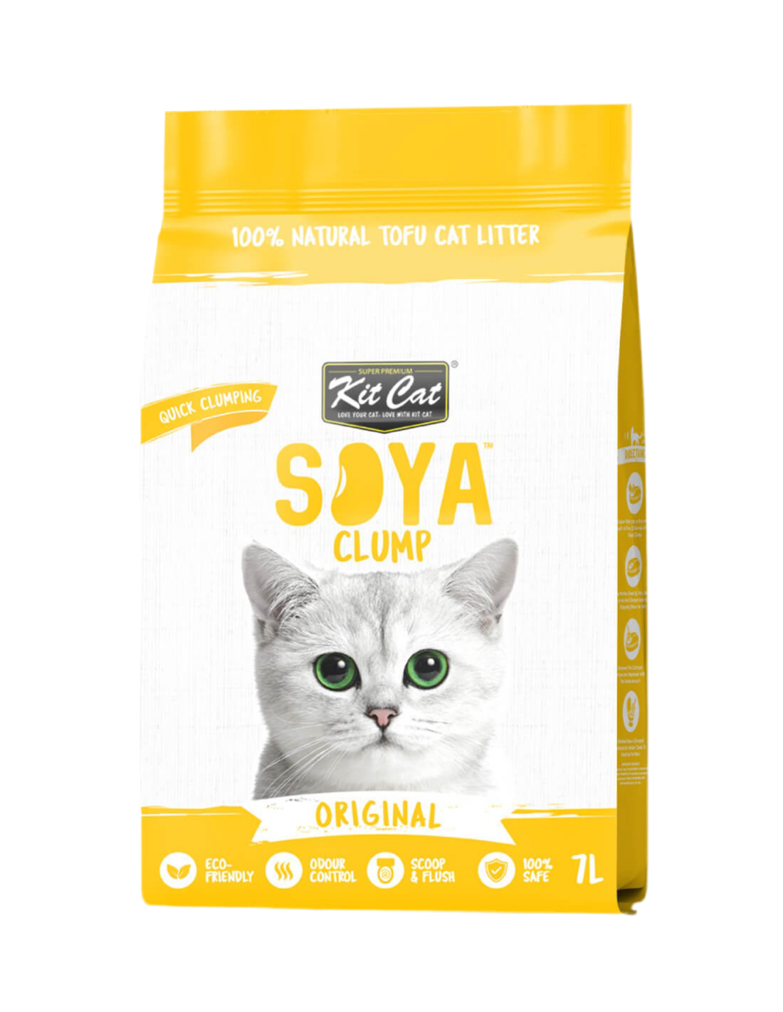 Kit Cat | SoyaClump Arena de Soja BIO - Original 7L
