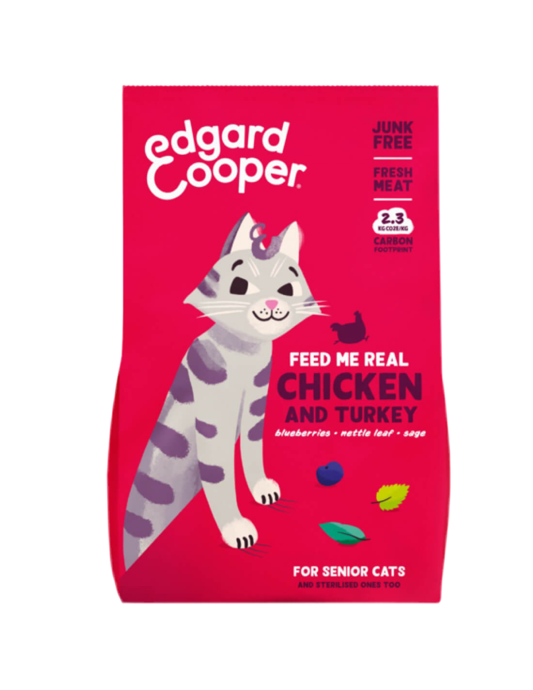 Edgard & Cooper | Senior - Pollo y pavo con arándanos y salvia (2kg)