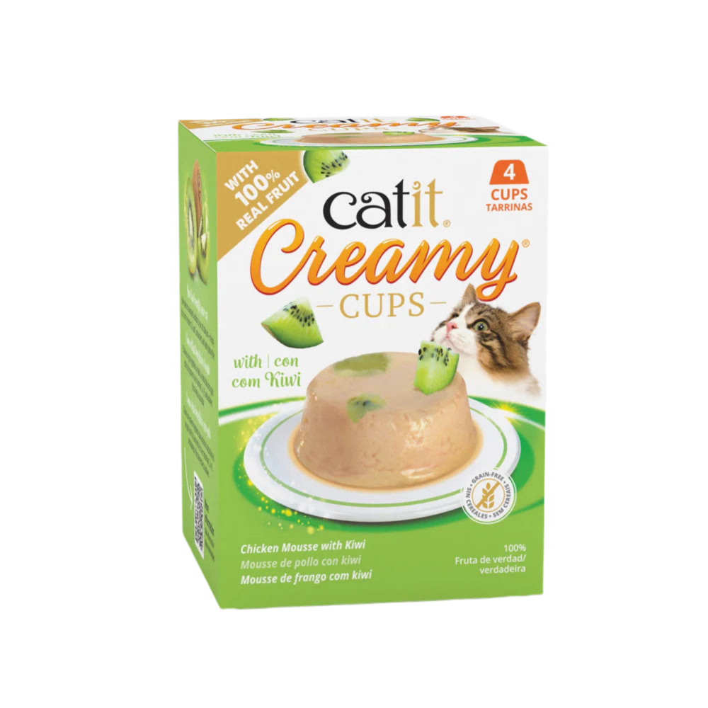 Catit | Creamy Cups Mousse para gatos (4 cups)