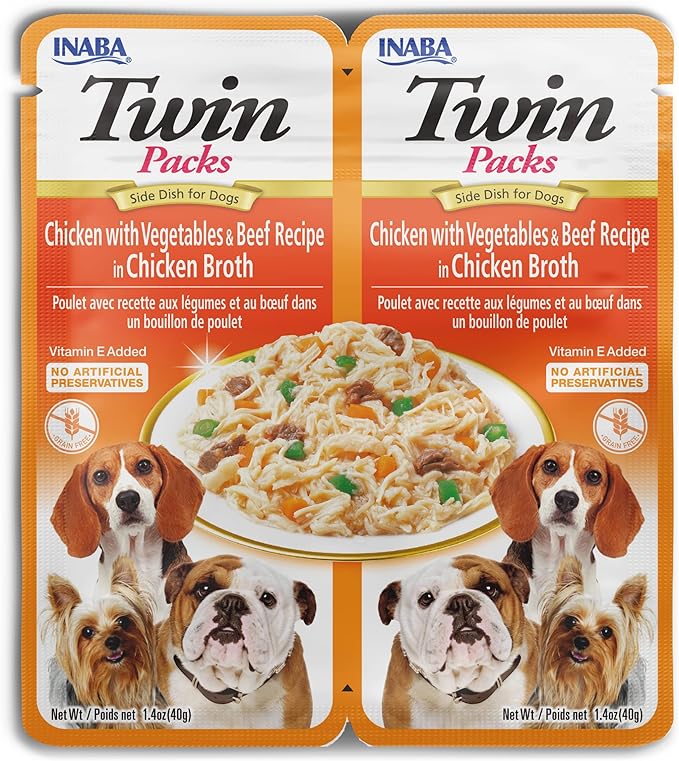 Inaba | Twin Pack Pollo con ternera y verduras (2x40g)