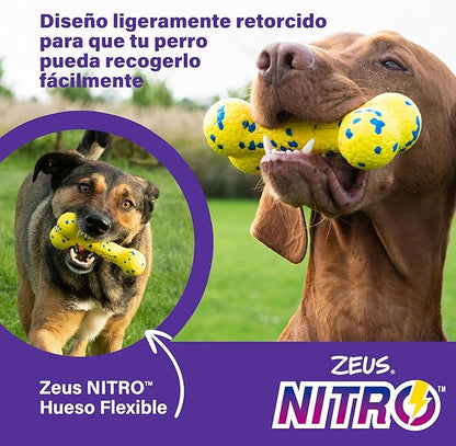 Zeus Nitro | Hueso Ligero y Resistente para Perro, 16 cm