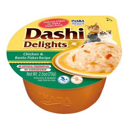 Inaba | Dashi Delights Pollo con copos de bonito (6x70g)