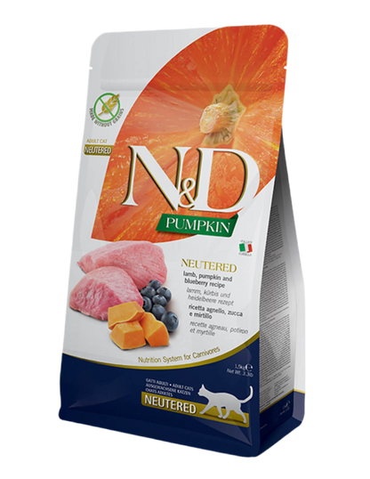 Farmina | N&D Pumpkin Esterilizados - Cordero, calabaza y arándanos