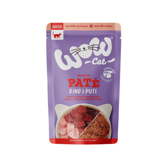 Wow | Cat Adult Ternera y Pavo Pate (125g)