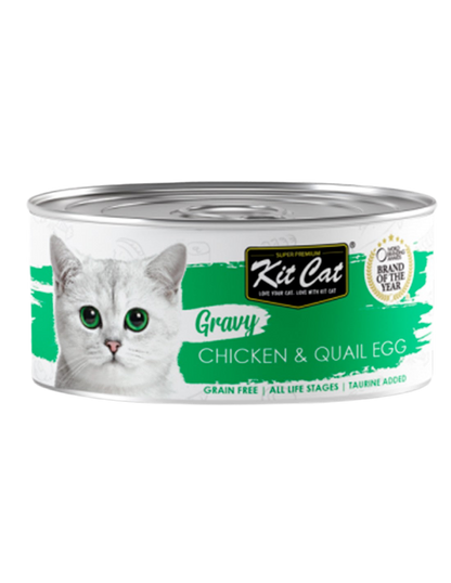 Kit Cat | Gravy Pollo con huevo de codorniz (70g)