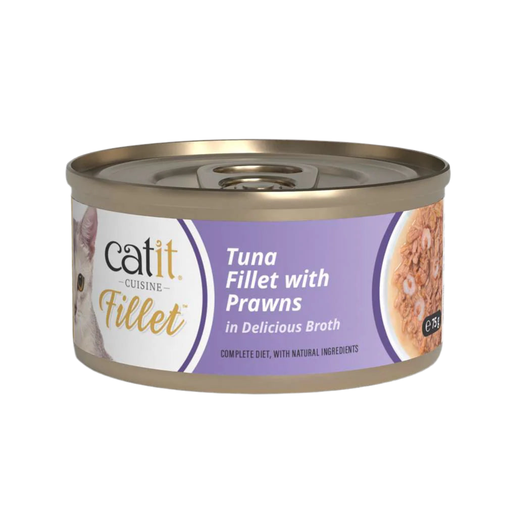 Catit | Cuisine Fillet - Atún con gambas (75g)