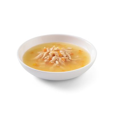 Schesir | Sopa de salmón rosado salvaje y zanahorias