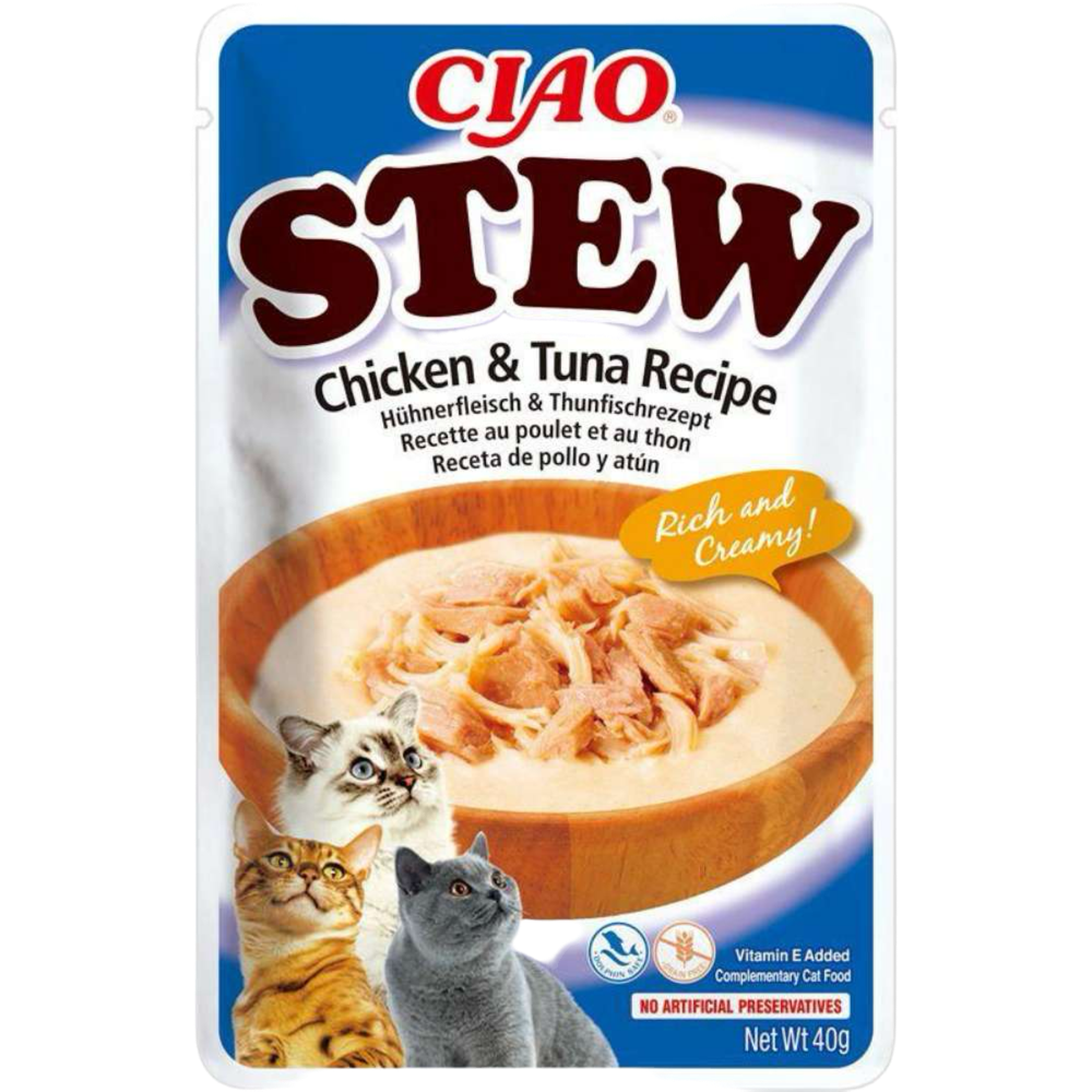 Inaba | Stew de Pollo con atún para gatos (40g)