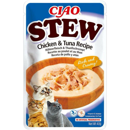 Inaba | Stew de Pollo con atún para gatos (40g)