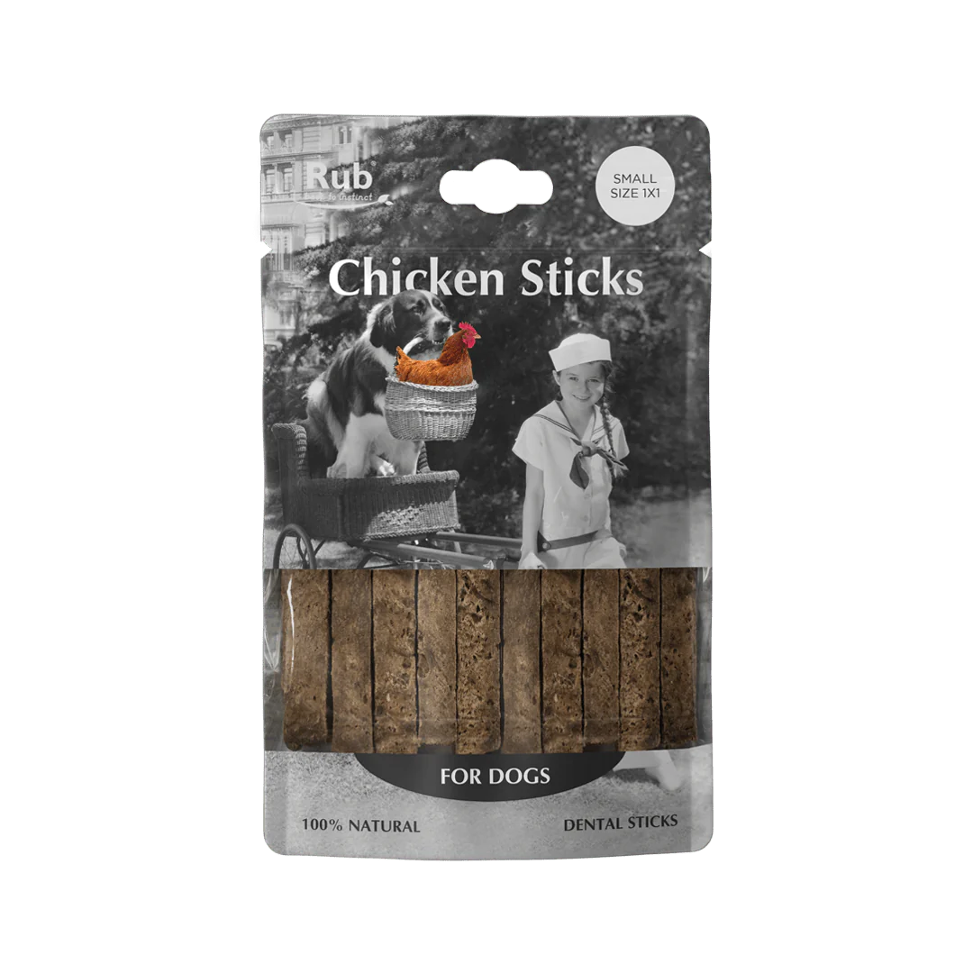 Rub Stick Dental de Pollo para Perros 100g - Small Size 1x1