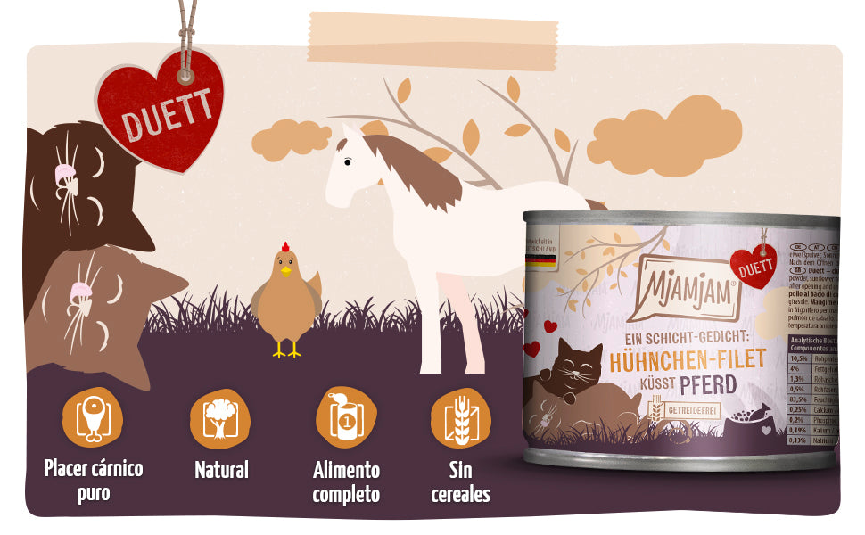 MjAMjAM | Duett Caballo con filetes de Pollo (190g)