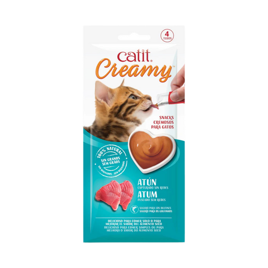 Catit | Creamy treat Atún - 4 tubos