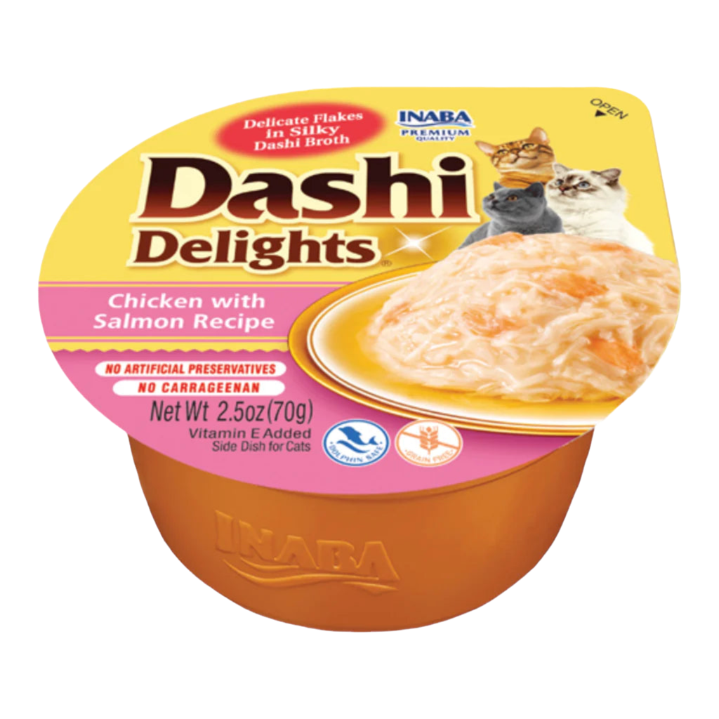 Inaba | Dashi Delights Pollo con Salmón (70g)