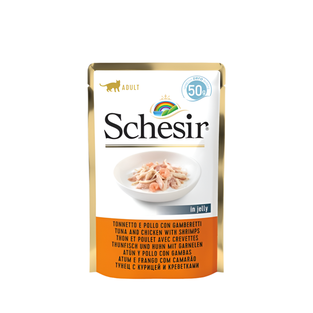 Schesir | Atún con pollo y gambas (50g)