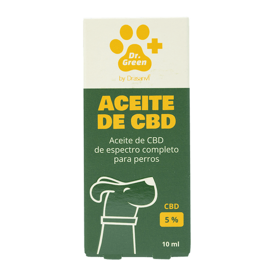 Aceite de CBD 5 % full spectrum para perros y gatos con gotero