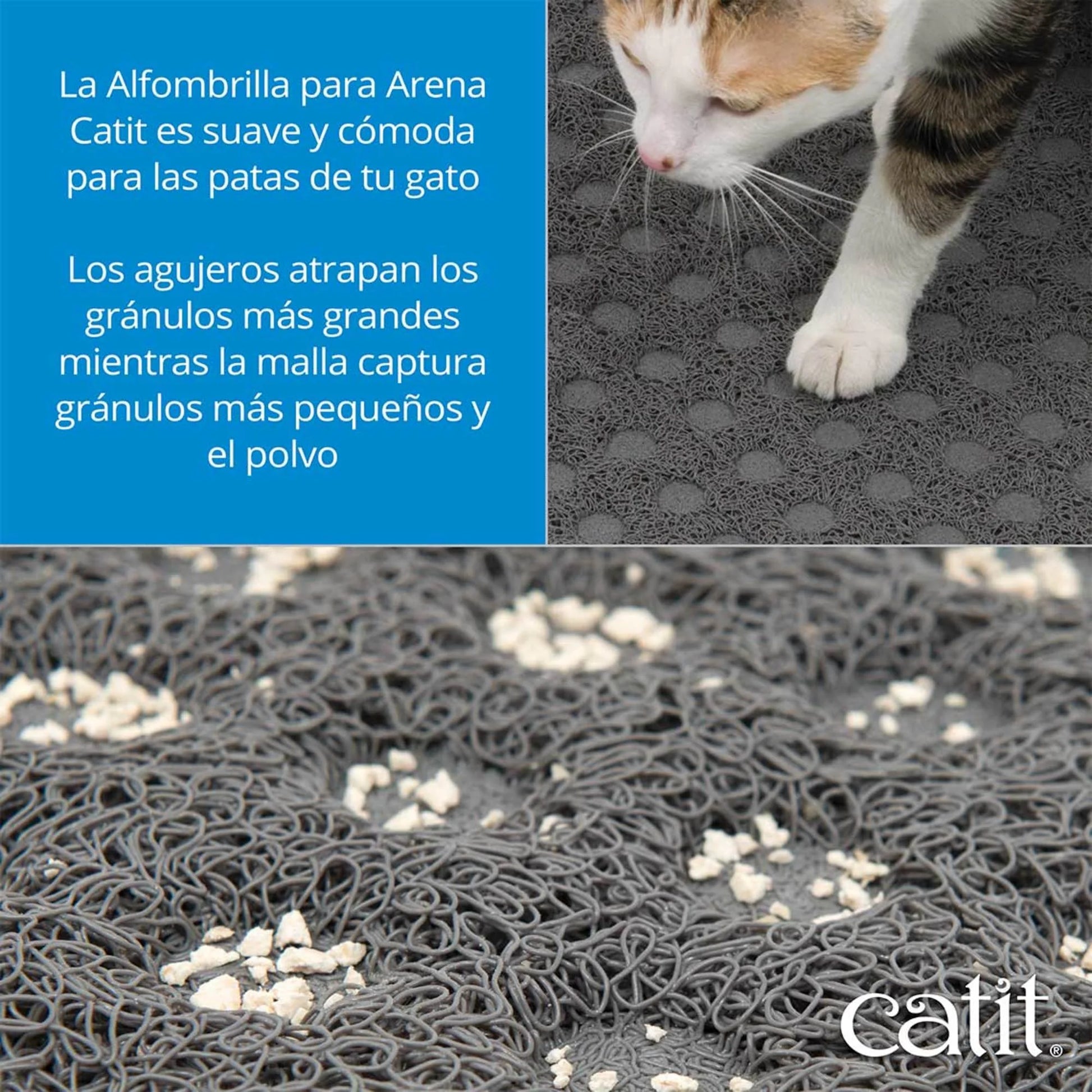 Alfombra para arenero de gatos Catit suelo limpio