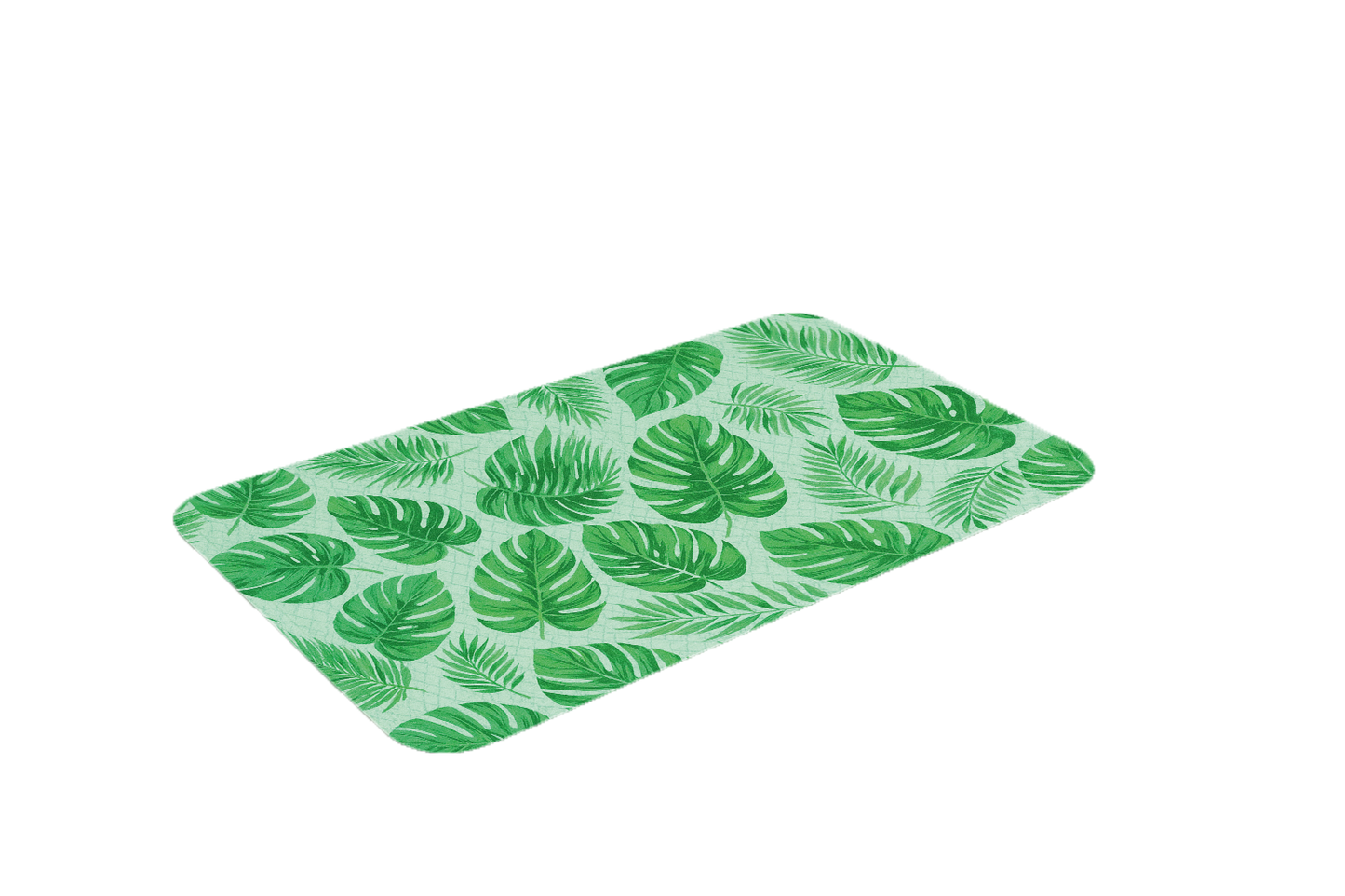 Alfombra refrescante reutilizable para perros y gatos con diseño tropical