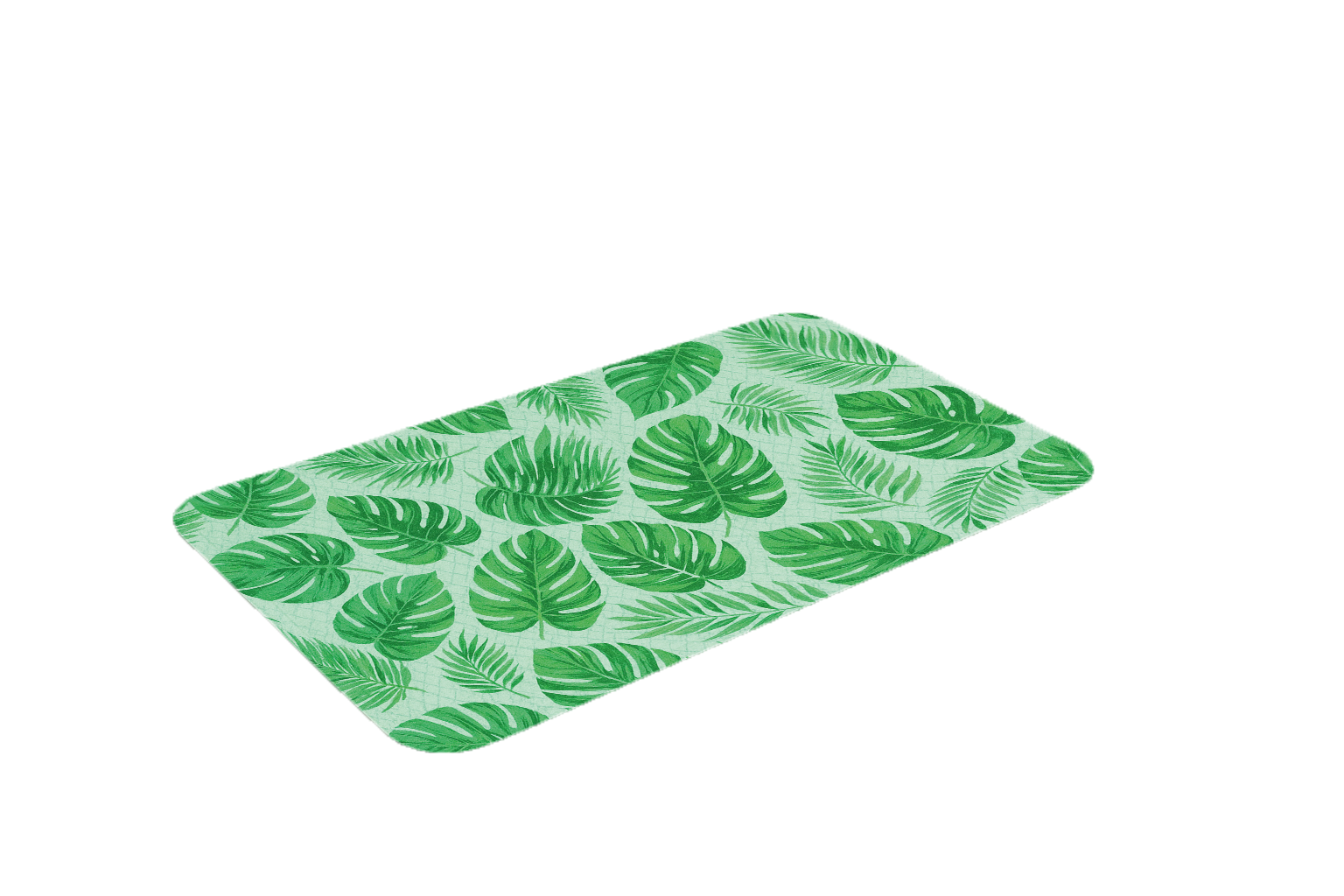 Alfombra refrescante reutilizable para perros y gatos con diseño tropical
