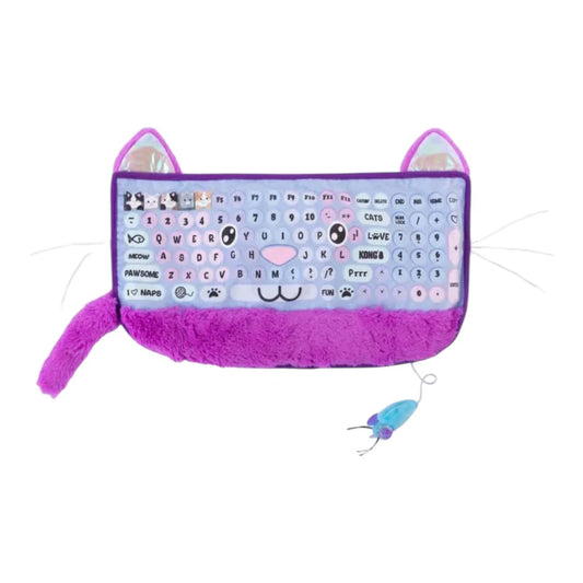 Alfombrilla para gatos KONG con forma de teclado calefactable con catnip