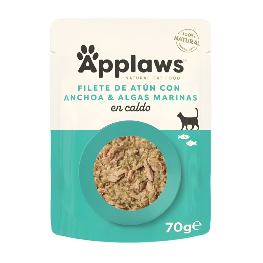 Applaws Atún con Anchoa en Caldo comida húmeda natural para gatos