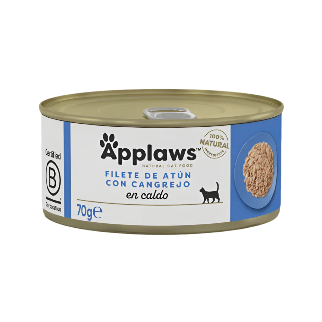 Applaws Atún con Cangrejo en Caldo comida húmeda natural para gatos