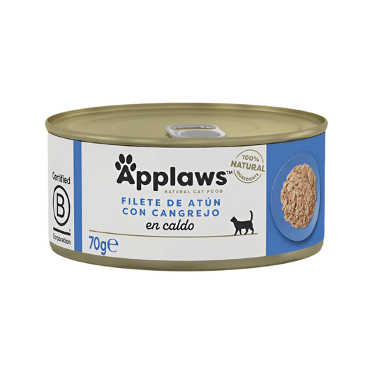 Applaws Atún con Cangrejo en Caldo comida húmeda natural para gatos