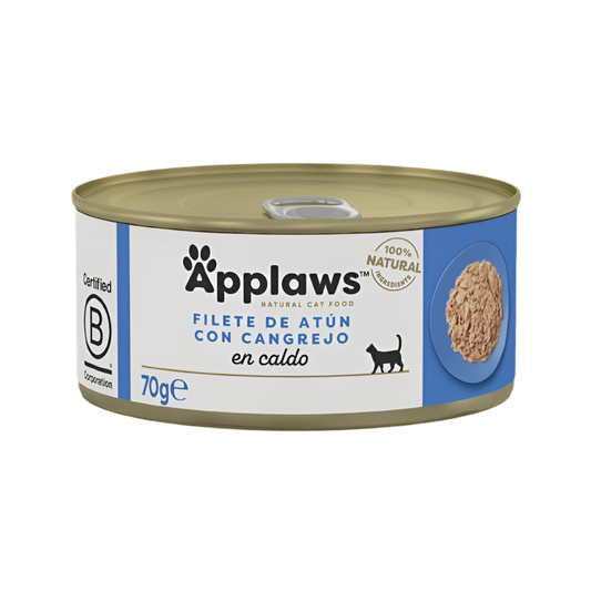Applaws atún con cangrejo 70g comida húmeda natural para gatos