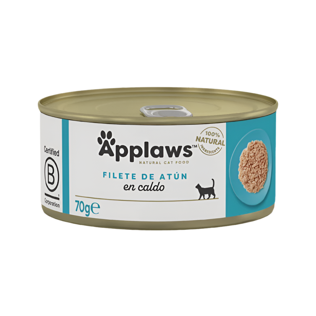 Applaws filete de atún 70g comida húmeda natural para gatos