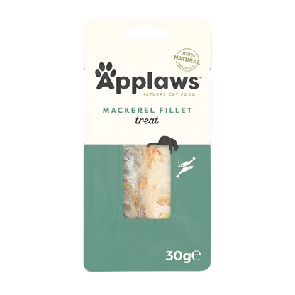 Applaws lomo entero de caballa 30g snack natural para gatos