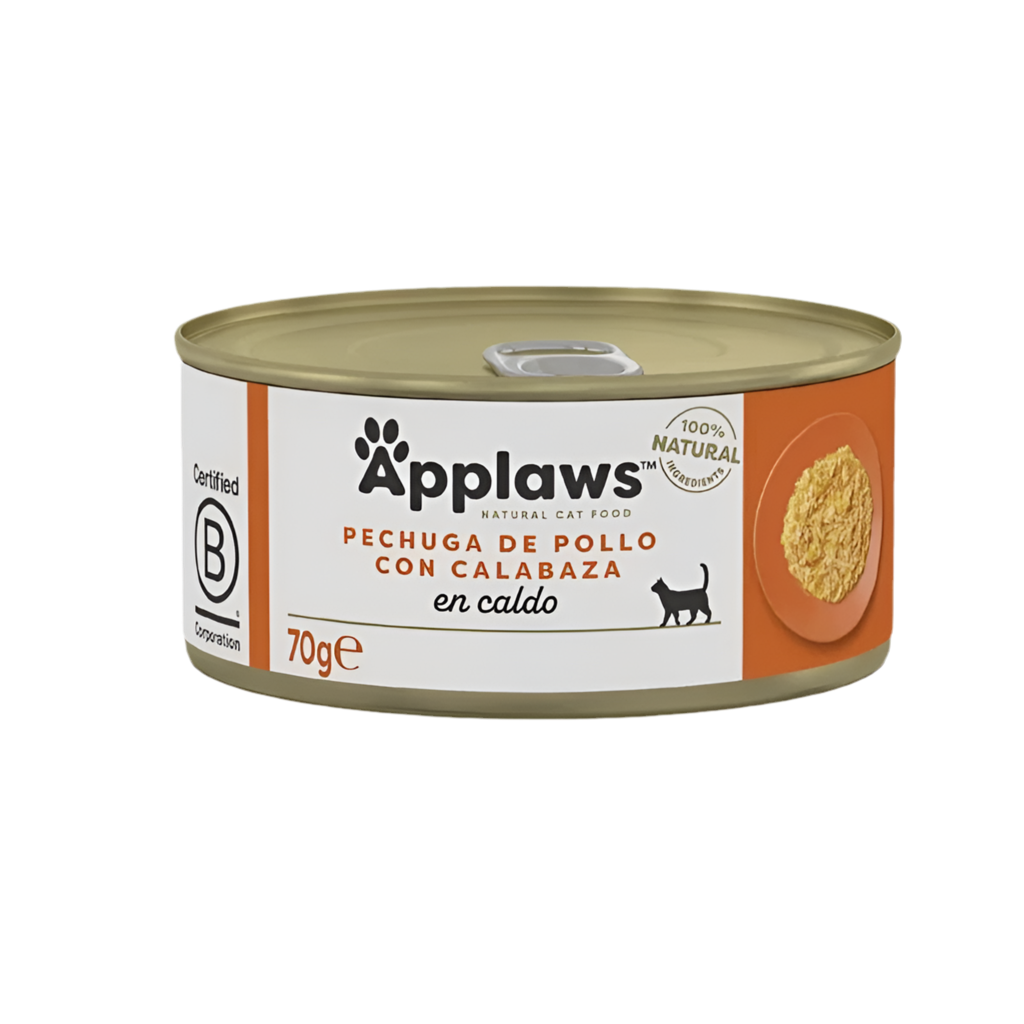 Applaws pollo con calabaza 70g comida húmeda natural para gatos