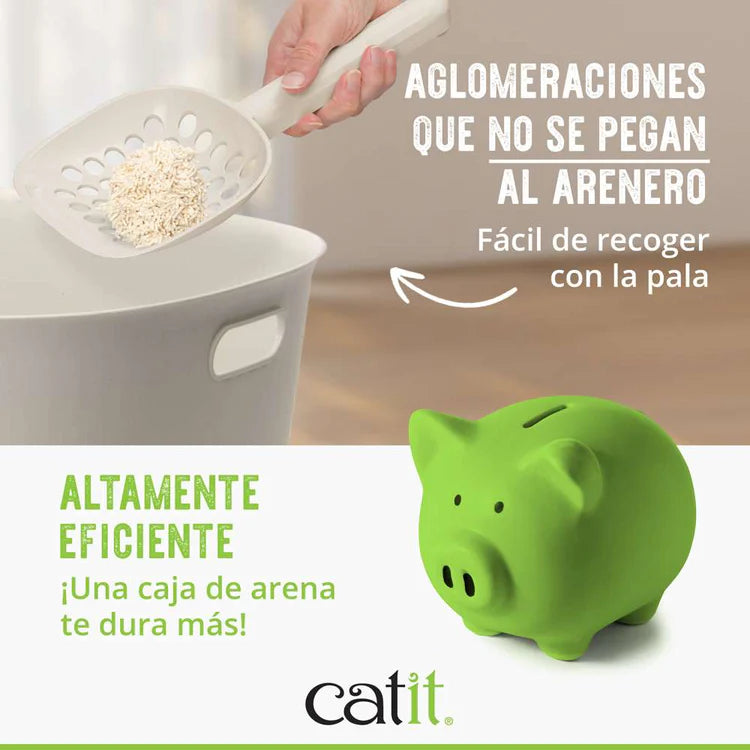 Arena biodegradable para gatos alternativa a bentonita Catit