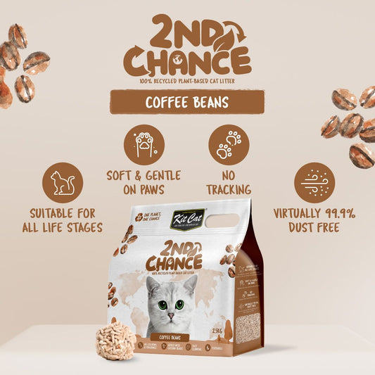 Arena ecológica Kit Cat con pellets vegetales de café