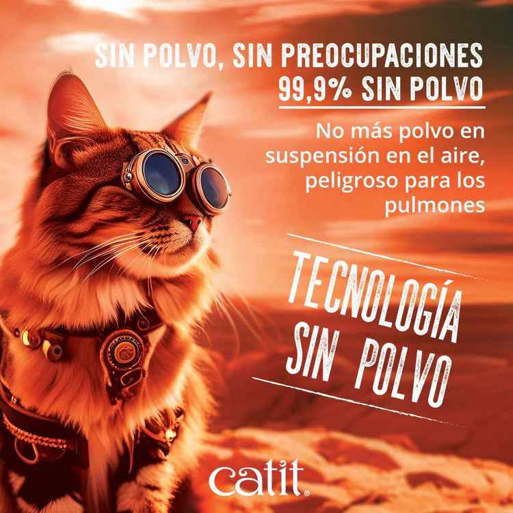 Arena natural para gatos con grumos firmes Catit Go Natural