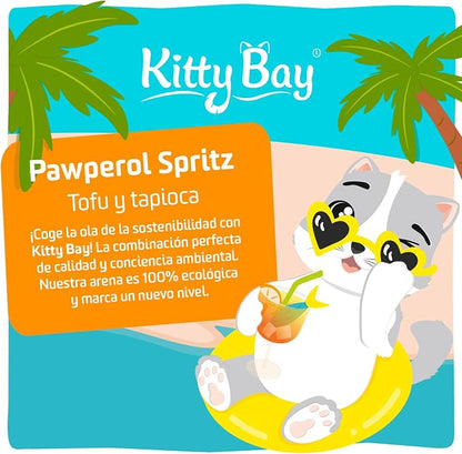 Arena sin polvo para gatos KittyBay Pawperol Spritz.