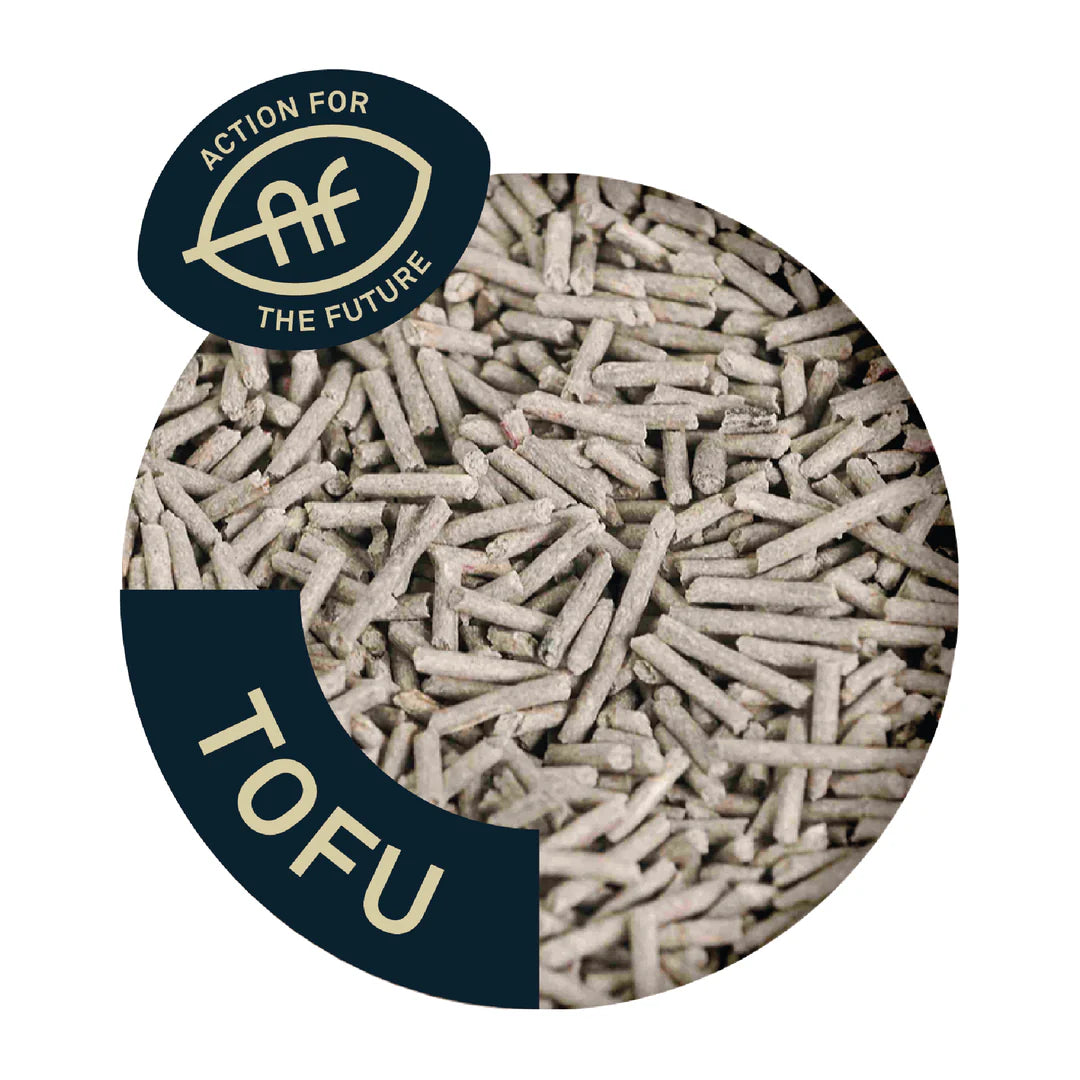 Arena vegetal de tofu con carbón activo para gatos
